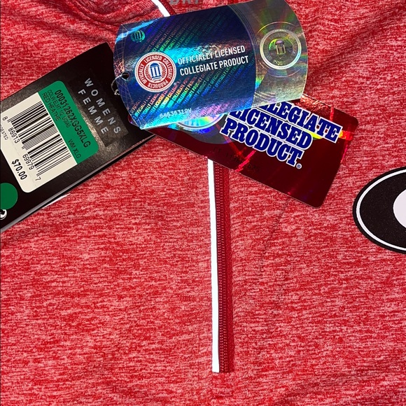 NWT XL Nike Heather Red Georgia Bulldogs Quarter-Zip Pullover LL33 - Picture 6 of 8